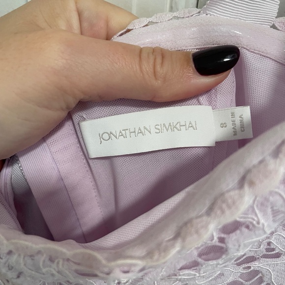 Jonathan Simkhai Tie Shoulder Lace Dress - Picture 4 of 9